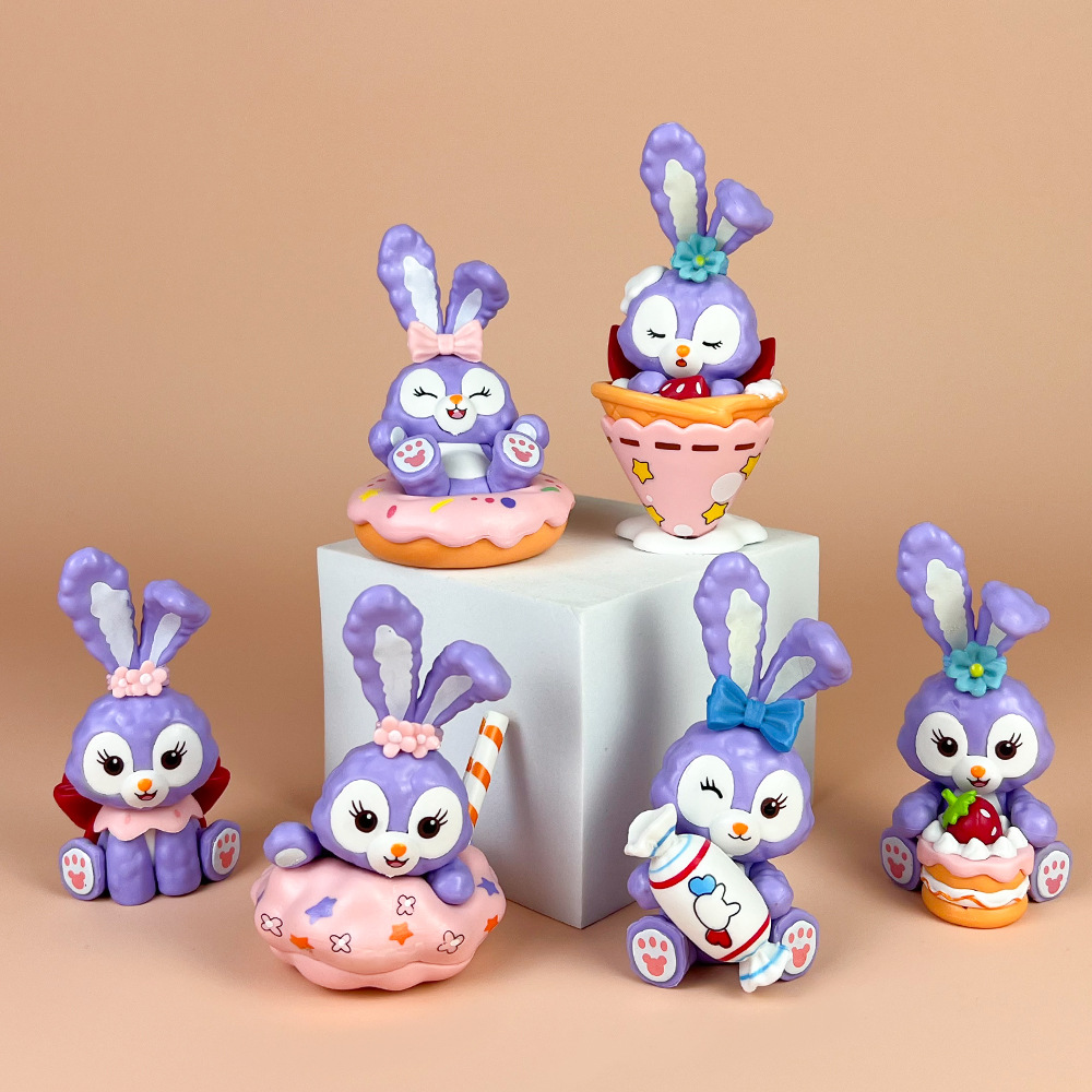 露露茶话会史黛拉兔手办动漫星黛露美乐蒂公仔模型摆件扭蛋机