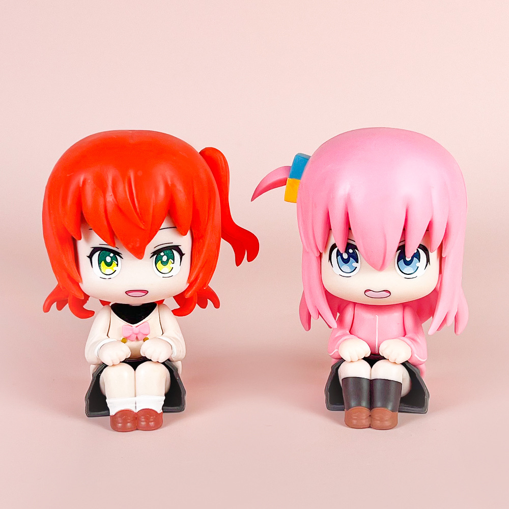 孤独摇滚手办动漫q版大头后藤独喜多都坐姿模型摆件潮玩公仔