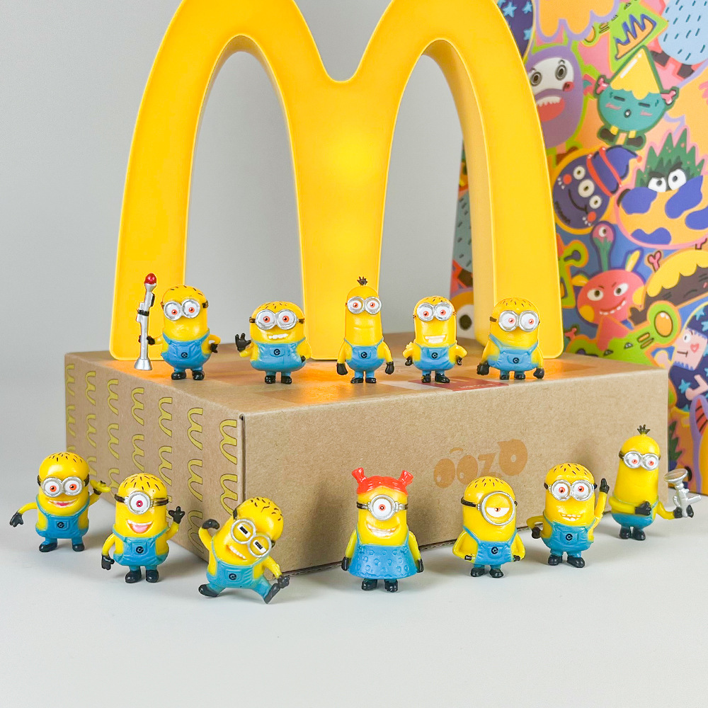 小黄人神偷奶爸手办动漫动画片蛋糕摆件装饰公仔扭蛋娃娃机玩具