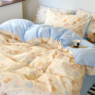 点点狗 可爱小狗被套纯棉100全棉卡通定制宿舍床单单人学生被套