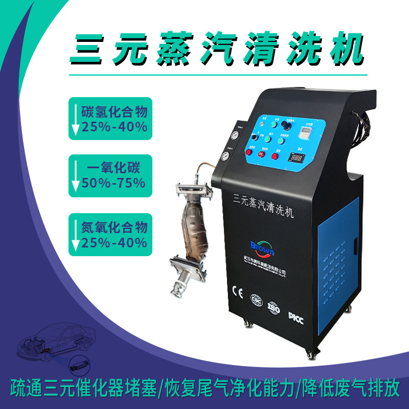 三元蒸汽清洗机高温高压循环蒸煮三元载体一炮通夹具降低尾气排放