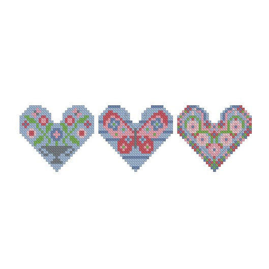 多金绣铺十字绣自配套件DMC/R线/ANC安卡线/精准印花A004小心心