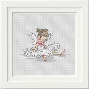 D059芭蕾女孩 精准印花十字绣 多金绣铺十字绣自配套件DMC R线