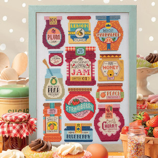 ANC安卡线 精准印花A060果酱 R线 多金绣铺十字绣自配套件DMC