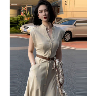 夏季社会法式名媛气质女神范高级感重要场合御姐风收腰连衣裙