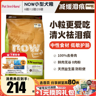 进口NOW狗粮去泪痕小型大型幼犬全价粮无谷老年泰迪通用型试吃