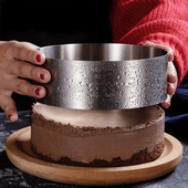 批发高5cm不锈钢慕斯圈模具6寸8寸10寸方形圆形提拉米苏芝士千层