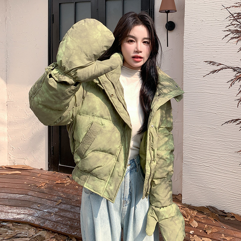 韩版时尚防风连帽羽绒服女2025年冬季新款御寒保暖小个子百搭外套