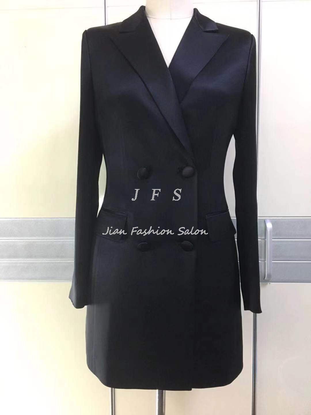 jfs原创缎枪驳领扣中修身西装