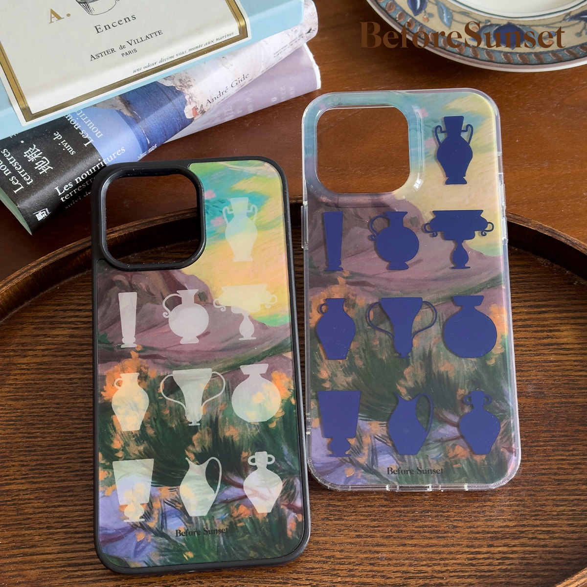 BeforeSunset「瓶中绮梦」瓶安手绘花瓶图案手机壳imd双层工艺全包壳适用于iPhone16pro16promax
