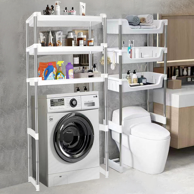 不锈钢管卫生间收纳马桶置物架