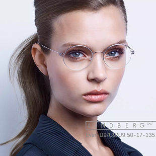 LINDBERG林德伯格纯钛轻复古圆框近视度眼镜架丹麦Evan