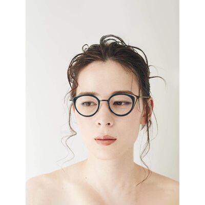 日本Spec Espace眼镜框男女纯钛超轻复古猫眼全框手工眼镜架2371