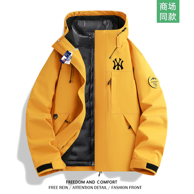 奥莱专区大码秋冬男羽绒服冲锋衣