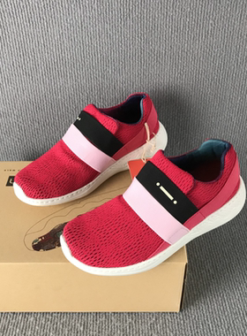 uin彩绘旅行鞋素色混织托莱多1轻便一脚蹬健步鞋软底飞织女士单鞋