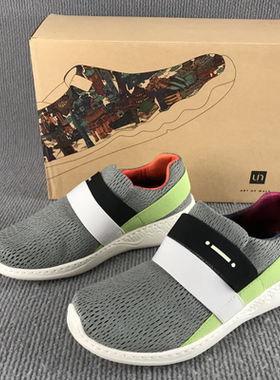uin女鞋旅行鞋时尚拼色轻便透气休闲鞋套脚懒人户外运动单鞋春夏
