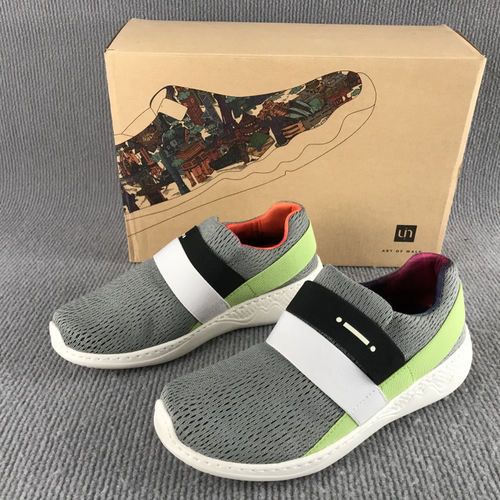 uin女鞋旅行鞋时尚拼色轻便透气休闲鞋套脚懒人户外运动单鞋春夏