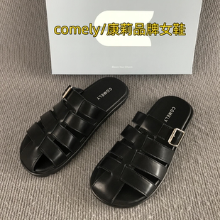 专柜comely康莉女鞋断码撤柜夏季平底休闲包头拖百搭沙滩罗马凉鞋