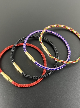 3.0mm钢丝绳扭扭螺丝扣手链绳可穿3D小孔珠适用于转运珠手绳脚链