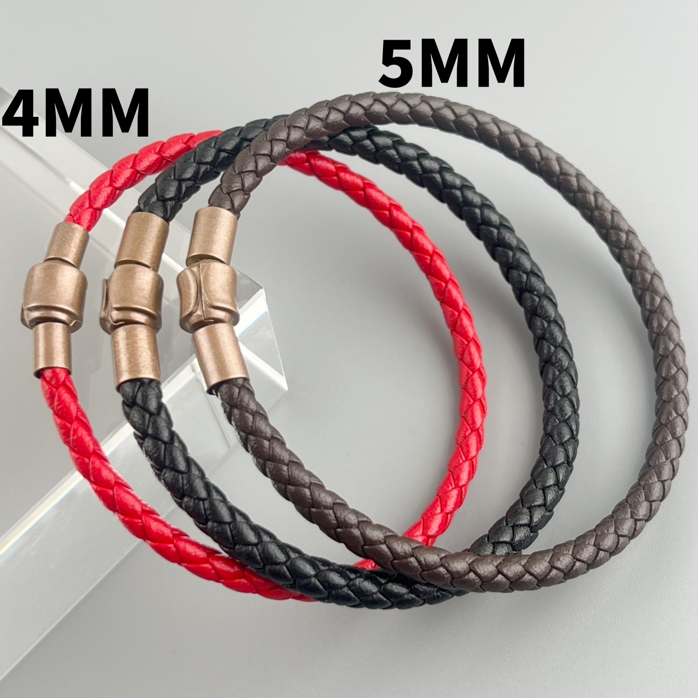 周生家红绳手链XL串珠黑绳5MM