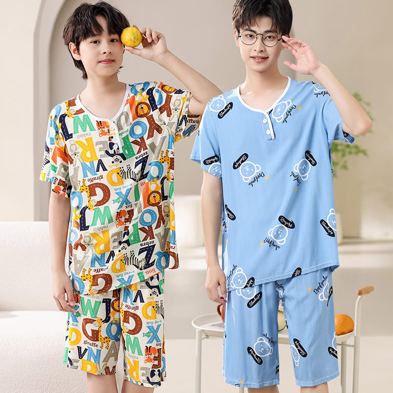 夏季宽松薄款绵绸空调家居服