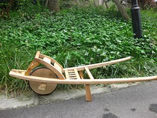 川西名间鸡公车手工 微型农具舞台表演道具模型 独轮车