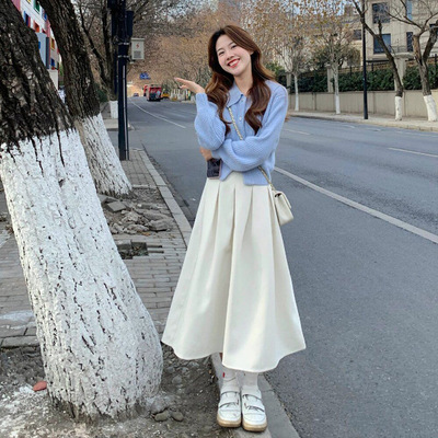 独特绝美小套装早秋穿搭一整套初秋女装韩系氛围感教师通勤小个子