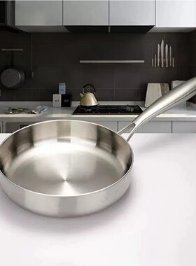 316 Stainless Steel Frying Pan Wok NonStick Pan Fried Steak