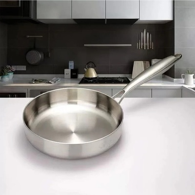 316 Stainless Steel Frying Pan Wok NonStick Pan Fried Steak