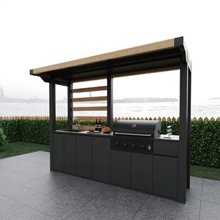 Kitchen Outdoor Courtyard BBQ Stainless Steel 304 Villa