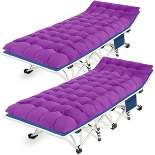 Camping Cot with Comfortable Mat 2 Pack Cots for Sleepin Pad