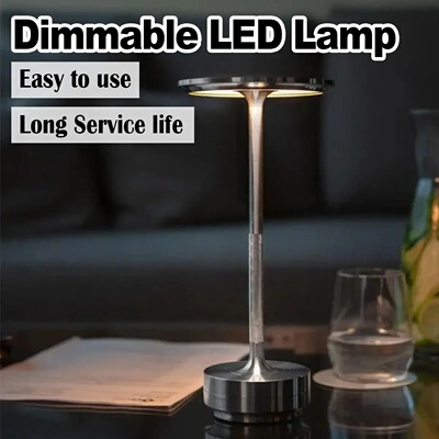 3 Color Table Lamp Dimming Led Rechargeable Usb With Touch