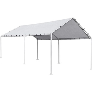 10'x20' Heavy Duty Galvanized Carport Waterproof Canopy Ten