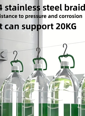 304Stainless Steel Clothesline, 5.1 Meters Retractable Laun