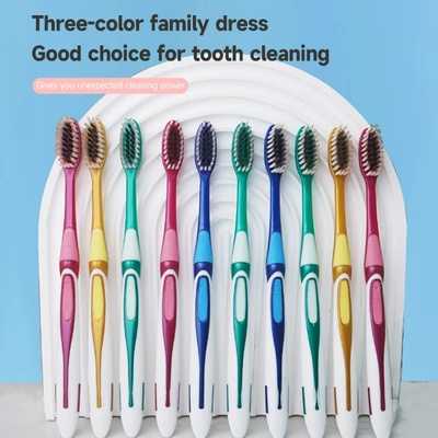 6pcs/10pcs manual soft hair toothbrush for deep oral cleani