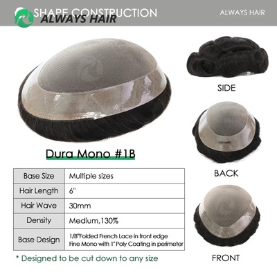 Dura Mono - Excellent Men Capillary Prosthesis Hair Male To
