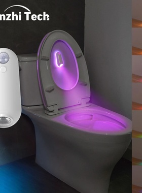 LED Smart Motion Sensor Night Light, Toilet Seat Lights, US