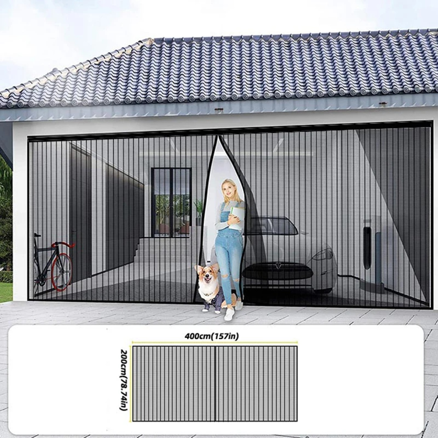 Garage Insect Net Seamless Insect Bird Barrier Net Balcony