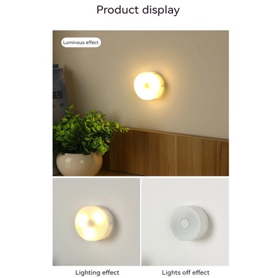LED Bedside Lamp Small Battery Power Night Light 3 Modes Ey