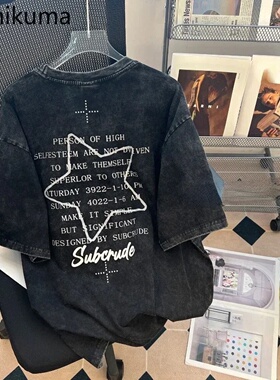 Vintage Tshirts Women's Clothing Star Print Short Sleeve O