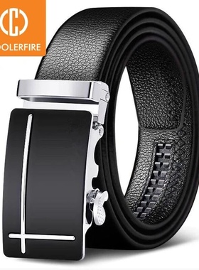 Men Belts Automatic Buckle Belt Genune Leather High Quality