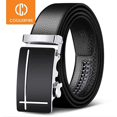 Men Belts Automatic Buckle Belt Genune Leather High Quality