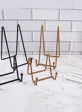 1PCS Iron Art Magazine Display Stand Dish Rack Plate Bowl P
