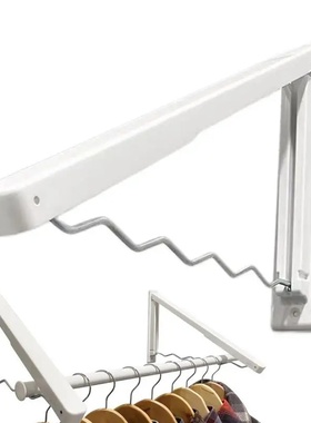 Wall Mounted Clothes Rack Punch Free Foldable Drying Rack 2