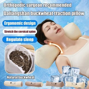 Buckwheat Cervical Pillow Triangle Protect Cervical Vertebr