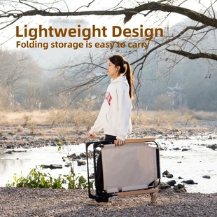 Angle Adjustable Camping Chair with Detachable Pillows,long