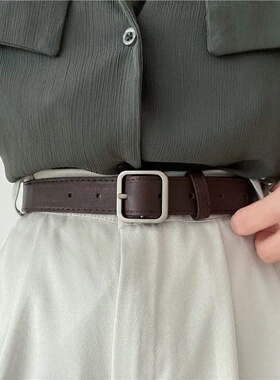 Korean fashion wild belt Chic students casual retro simple