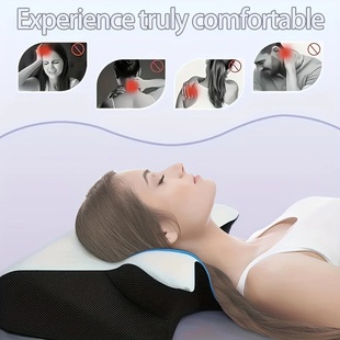 Pillow, ergonomic neck cushion, relaxing sleep neck pillow,