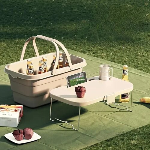 Massive Capacity Heavy - Duty Foldable Picnic Basket with L