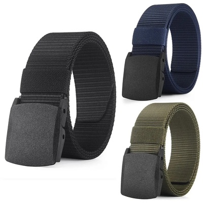 Men's Belt Outdoor Casual Canvas Belt Metal Free Training